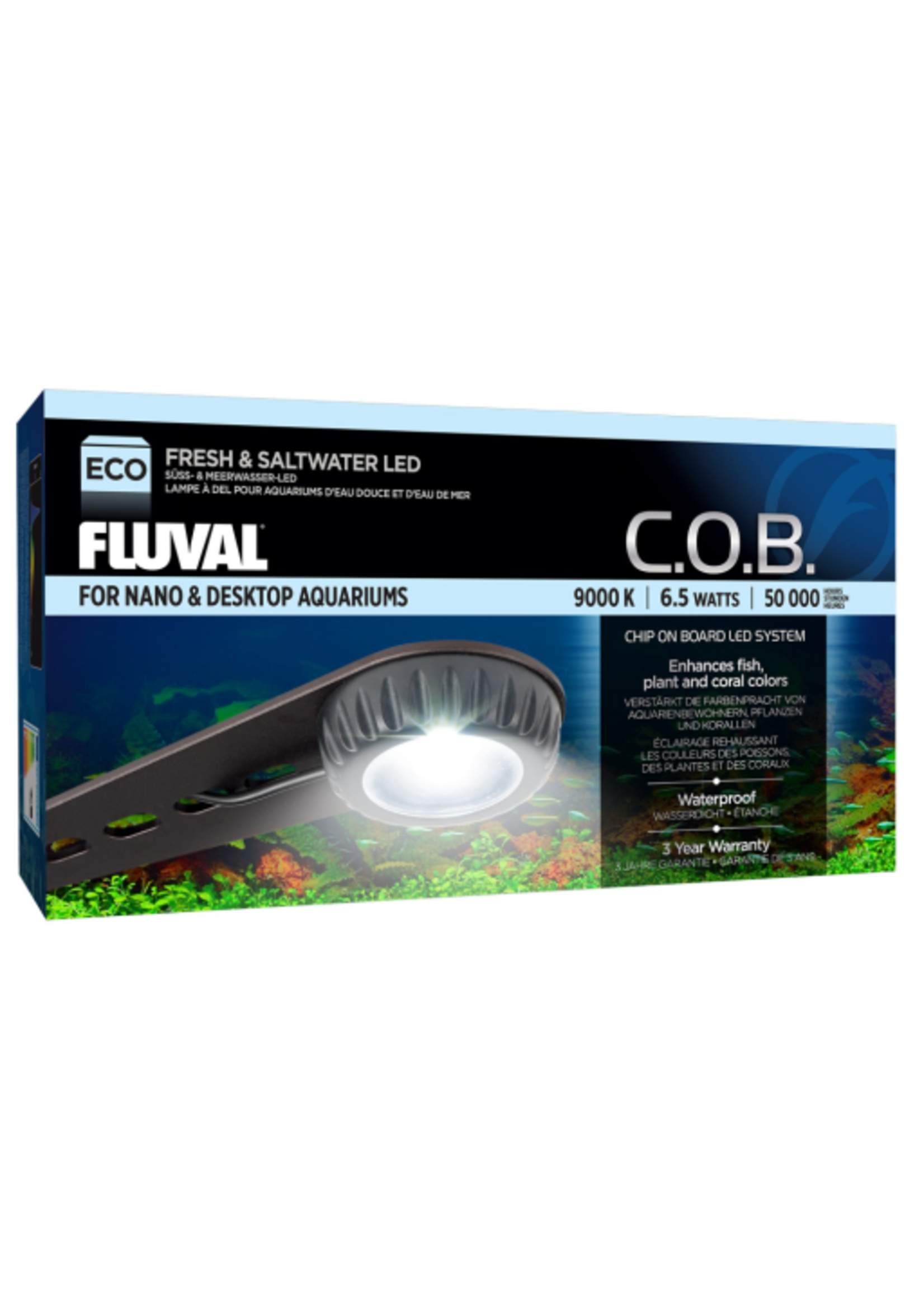 Fluval Chip on Board Nano LED 6.5 Watt with Level VI Adapter