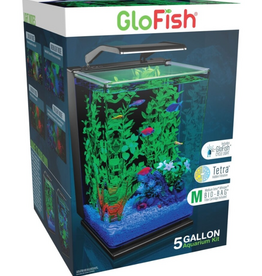 GloFish GloFish Hinged Cycle Light And Hidden Filtration Aquarium - 5 gallon
