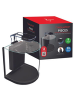 Aquatop Aquatop Pisces Glass Aquarium Nano Fish Tank 5 Gallon Half-Circle All In One with Filter and LED Light