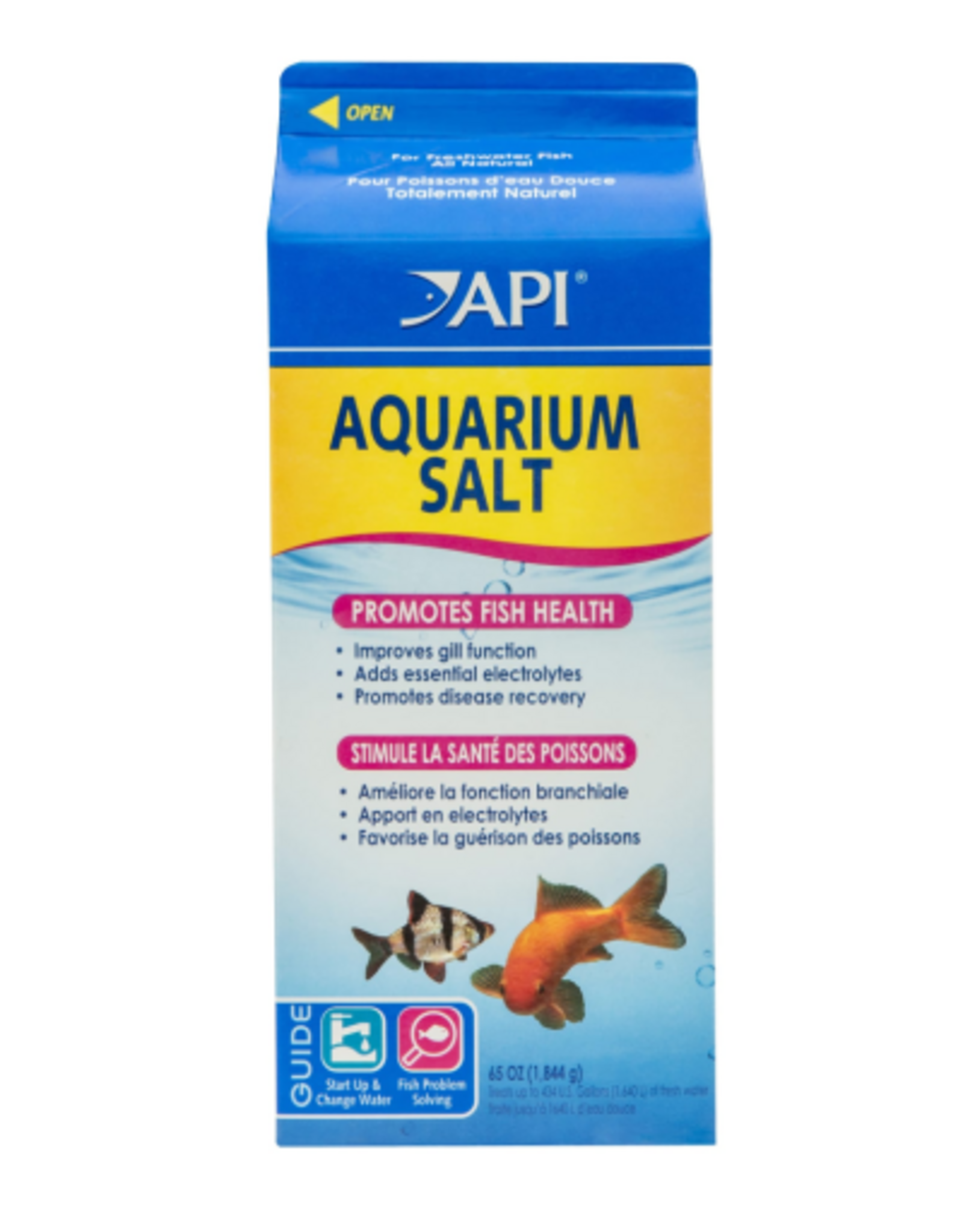 API API Aquarium Salt  Freshwater Aquarium Salt  65 oz