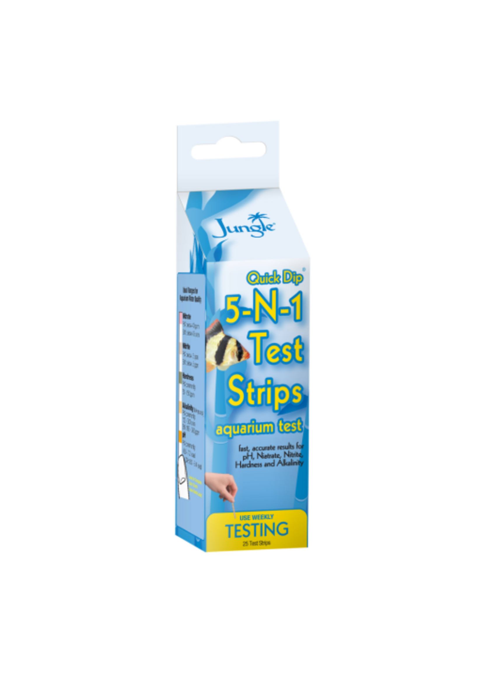 Tetra Tetra 5-in-1 EasyStrips Accurate Aquarium Test Kit  for Freshwater and Saltwater  25 Count