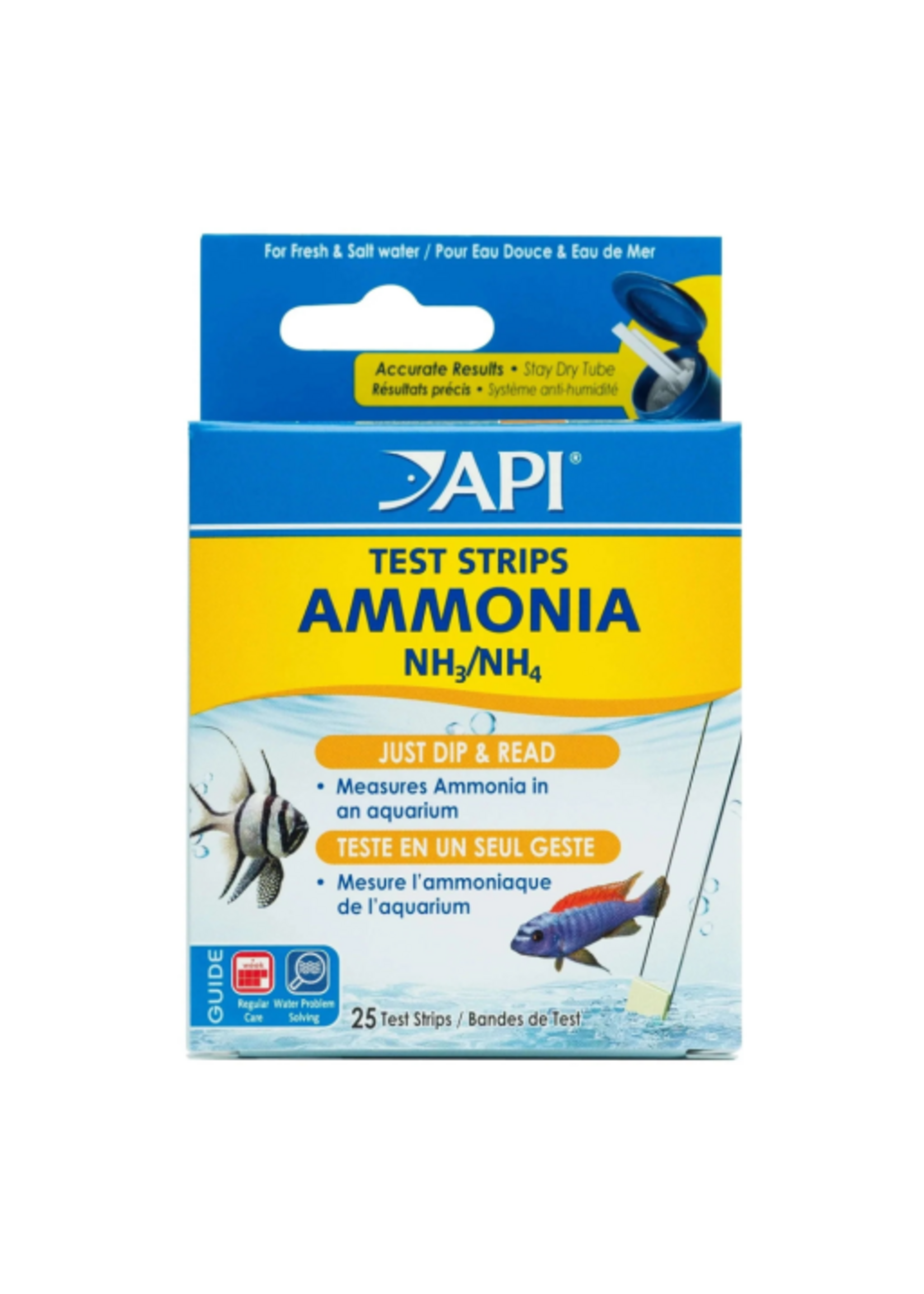 API API Ammonia Aquarium Test Strips - 25 count
