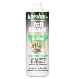 Kordon Kordon Ich Attack Natural Herbal Ich Treatment for Fresh and Saltwater Fish  16 fl. Oz.