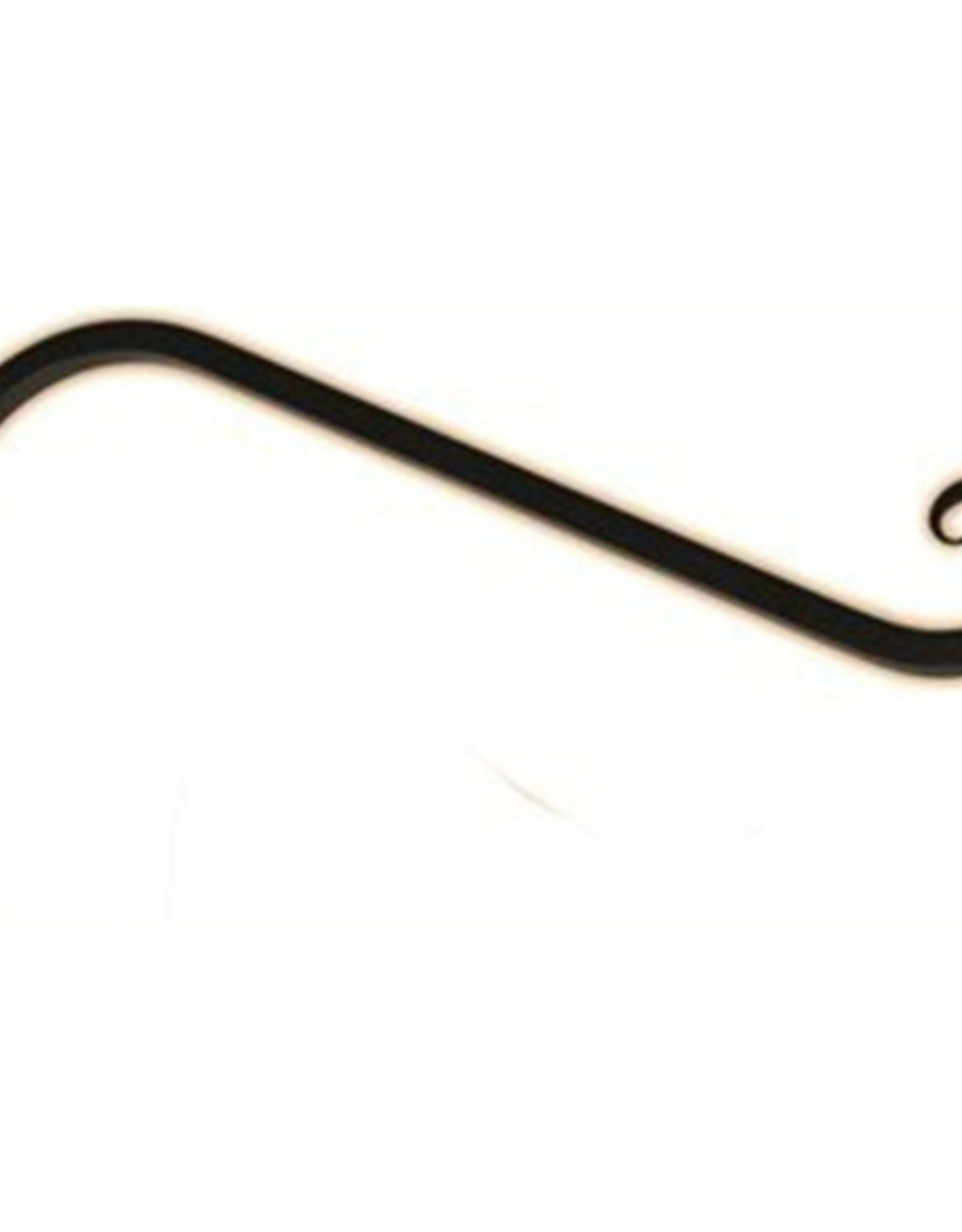 The Hookery The Hookery (#B19) Steel Angled Upturned Curved Hanger  Black - 12 inches