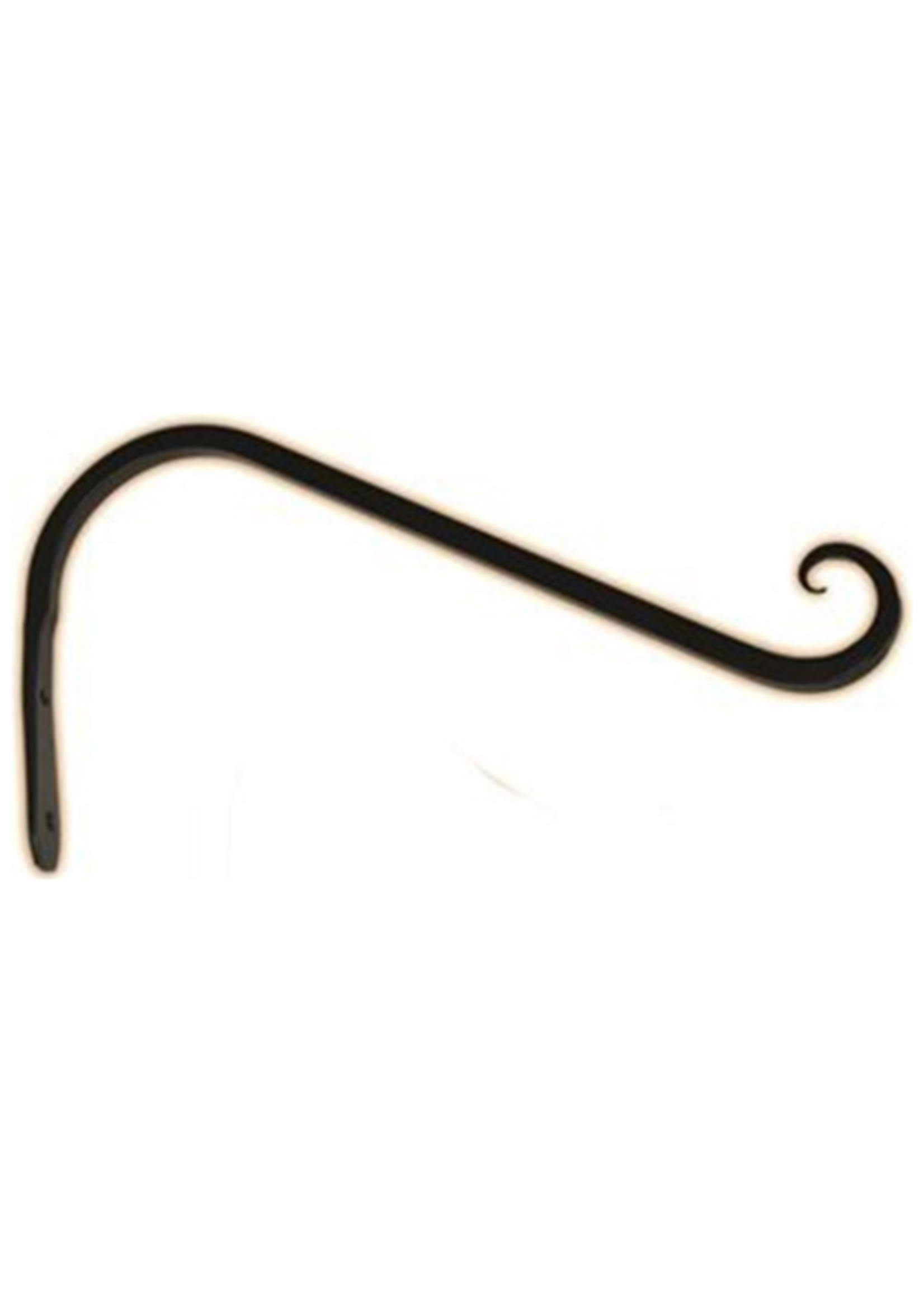 The Hookery The Hookery (#B19) Steel Angled Upturned Curved Hanger  Black - 12 inches