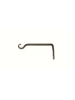 The Hookery The Hookery Black Straight Hanger with Upturned Hook - 6"