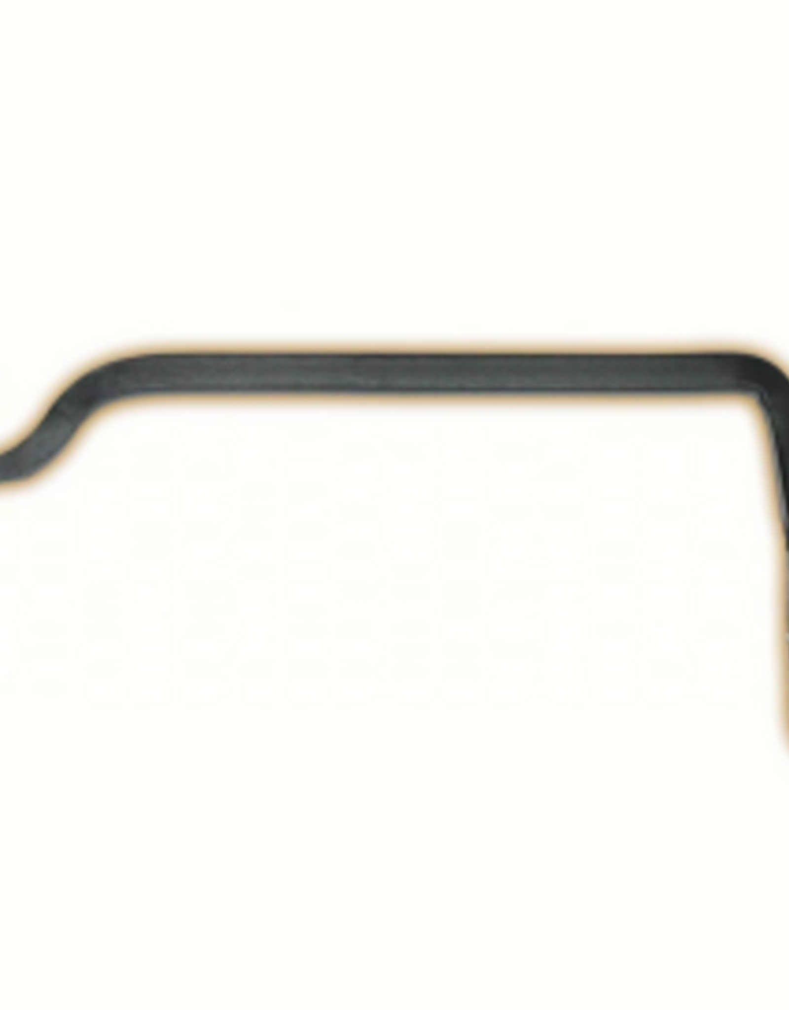 The Hookery The Hookery Black Straight Hanger with Upturned Hook - 6"