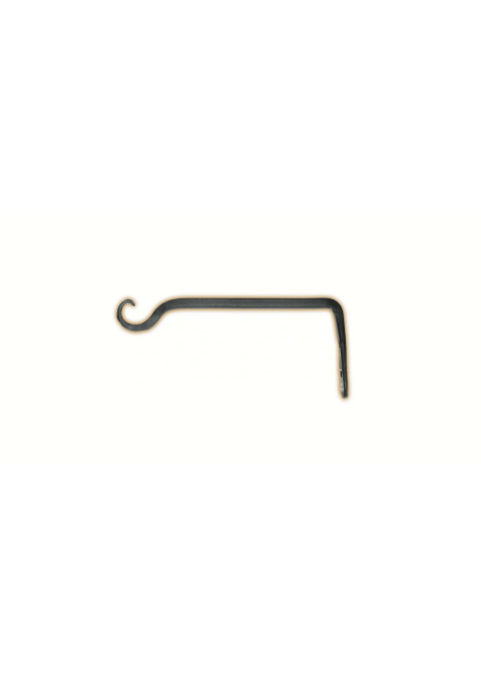 The Hookery The Hookery Black Straight Hanger with Upturned Hook - 6"