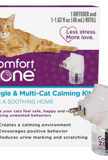 Farnam Comfort Zone Single & Multi-Cat Calming Kit 1 PK White 1 Diffuser 1 Refill-48ml