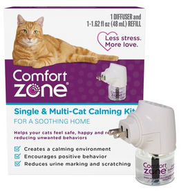 Farnam Comfort Zone Single & Multi-Cat Calming Kit 1 PK White 1 Diffuser 1 Refill-48ml