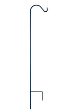 The Hookery The Hookery Single Shepherd Garden Hook 48 Inch - Black