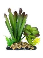 Komodo Komodo Cactus & Succulent Artificial Green Aquarium Decor Plant