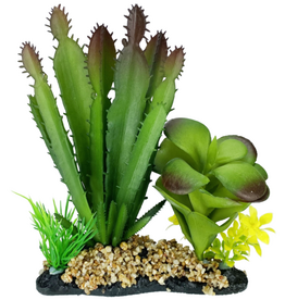 Komodo Komodo Cactus & Succulent Artificial Green Aquarium Decor Plant