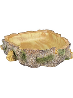 Komodo Komodo Polyresin Wood Corner Bowl Large Food & Water Dish