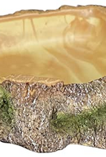 Komodo Komodo Polyresin Wood Corner Bowl Large Food & Water Dish