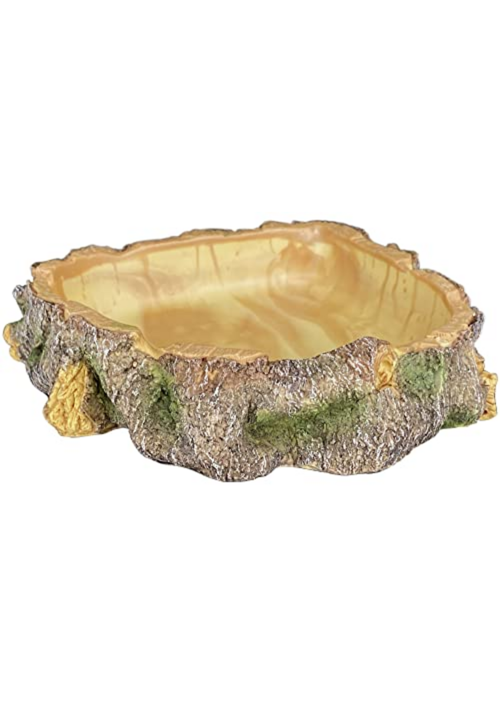 Komodo Komodo Polyresin Wood Corner Bowl Large Food & Water Dish