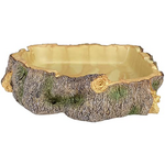 Komodo Komodo Polyresin Wood Corner Bowl X-Large Food & Water Dish