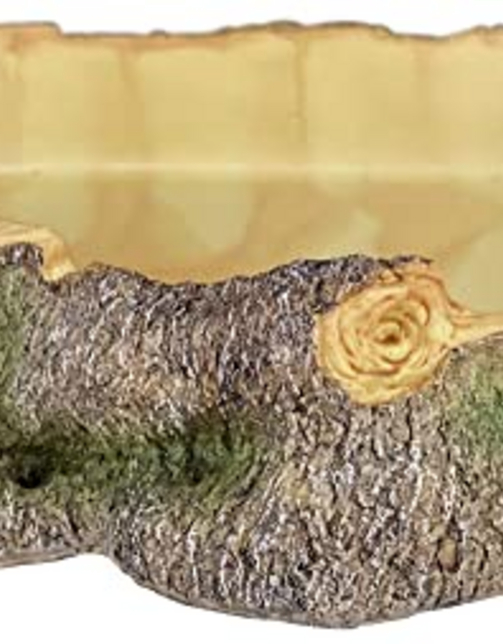 Komodo Komodo Polyresin Wood Corner Bowl X-Large Food & Water Dish