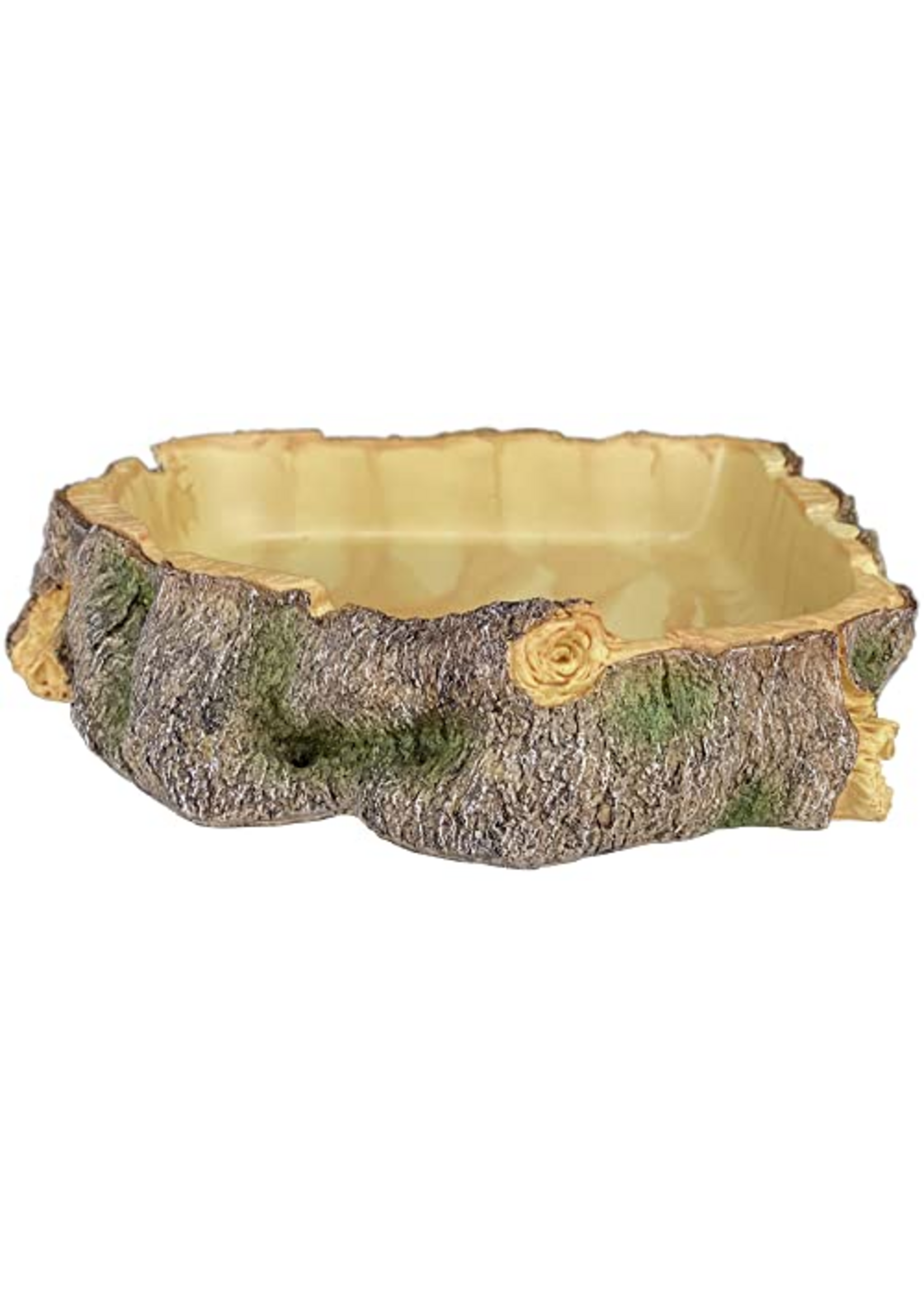 Komodo Komodo Polyresin Wood Corner Bowl X-Large Food & Water Dish