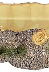 Komodo Komodo Polyresin Wood Corner Bowl X-Large Food & Water Dish