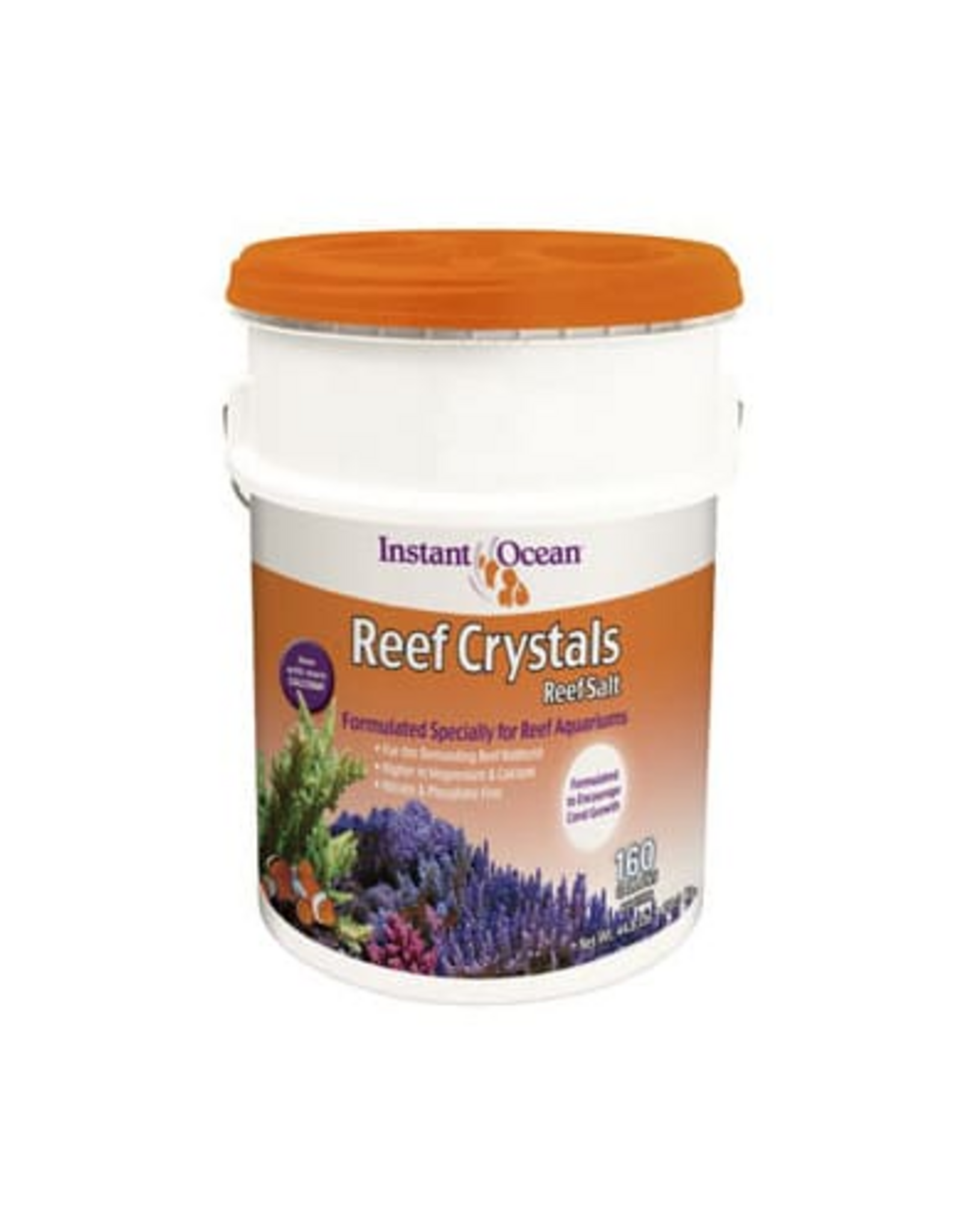 Instant Ocean Instant Ocean Reef Crystals Reef Salt for 160 Gallons  Enriched formulation for Aquariums