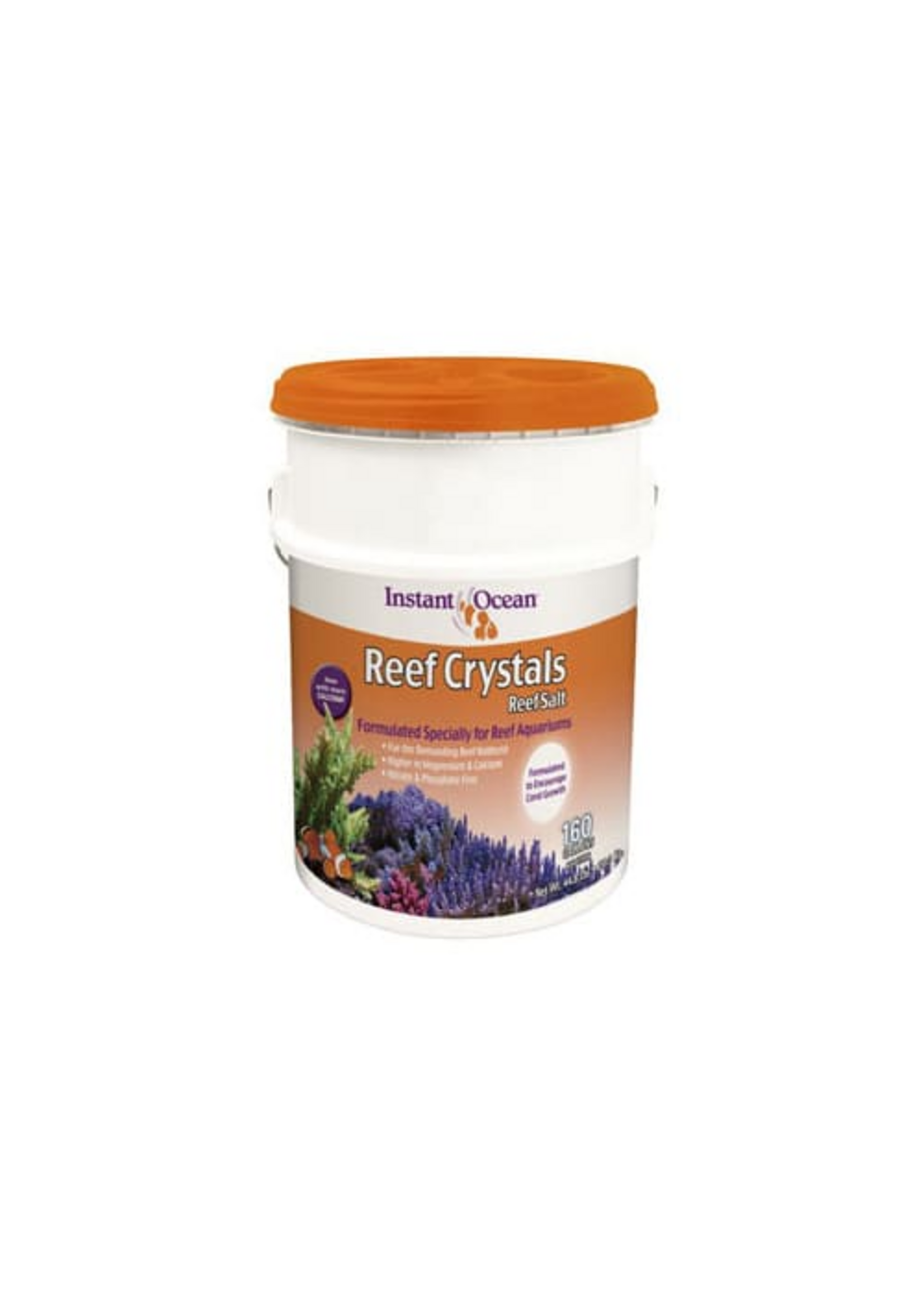 Instant Ocean Instant Ocean Reef Crystals Reef Salt for 160 Gallons  Enriched formulation for Aquariums