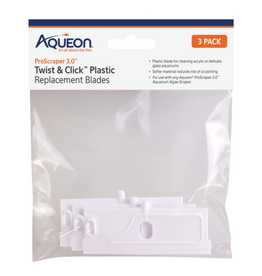 Aqueon Aqueon ProScraper 3.0 Twist & Click Plastic Replacement Blades - 3 Pack