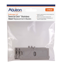 Aqueon Aqueon ProScraper 3.0 Twist & Click Stainless Steel Replacement Blades - 3 Pack