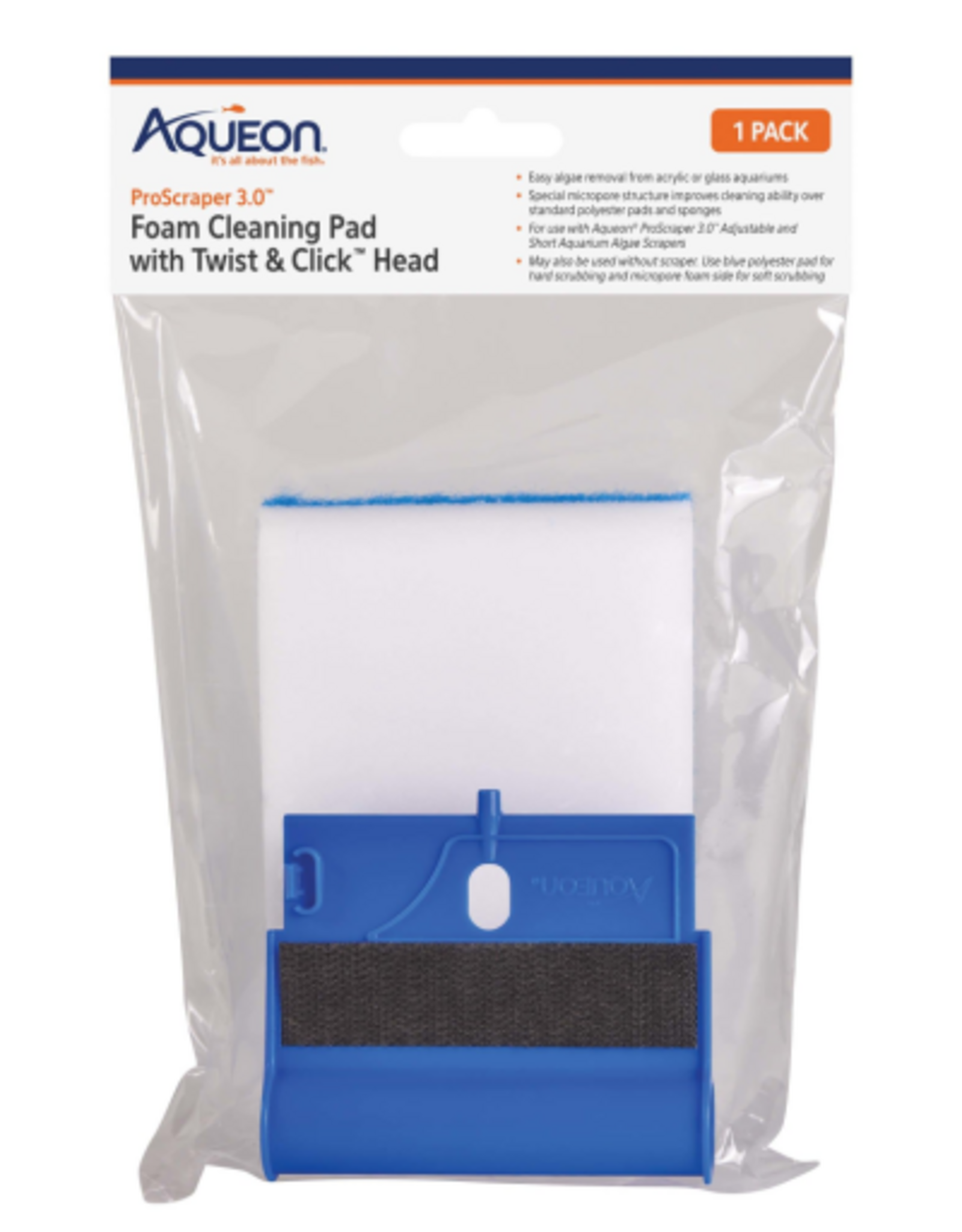 Aqueon Aqueon ProScraper 3.0 Foam Cleaning Pad & Twist & Click Head One Size