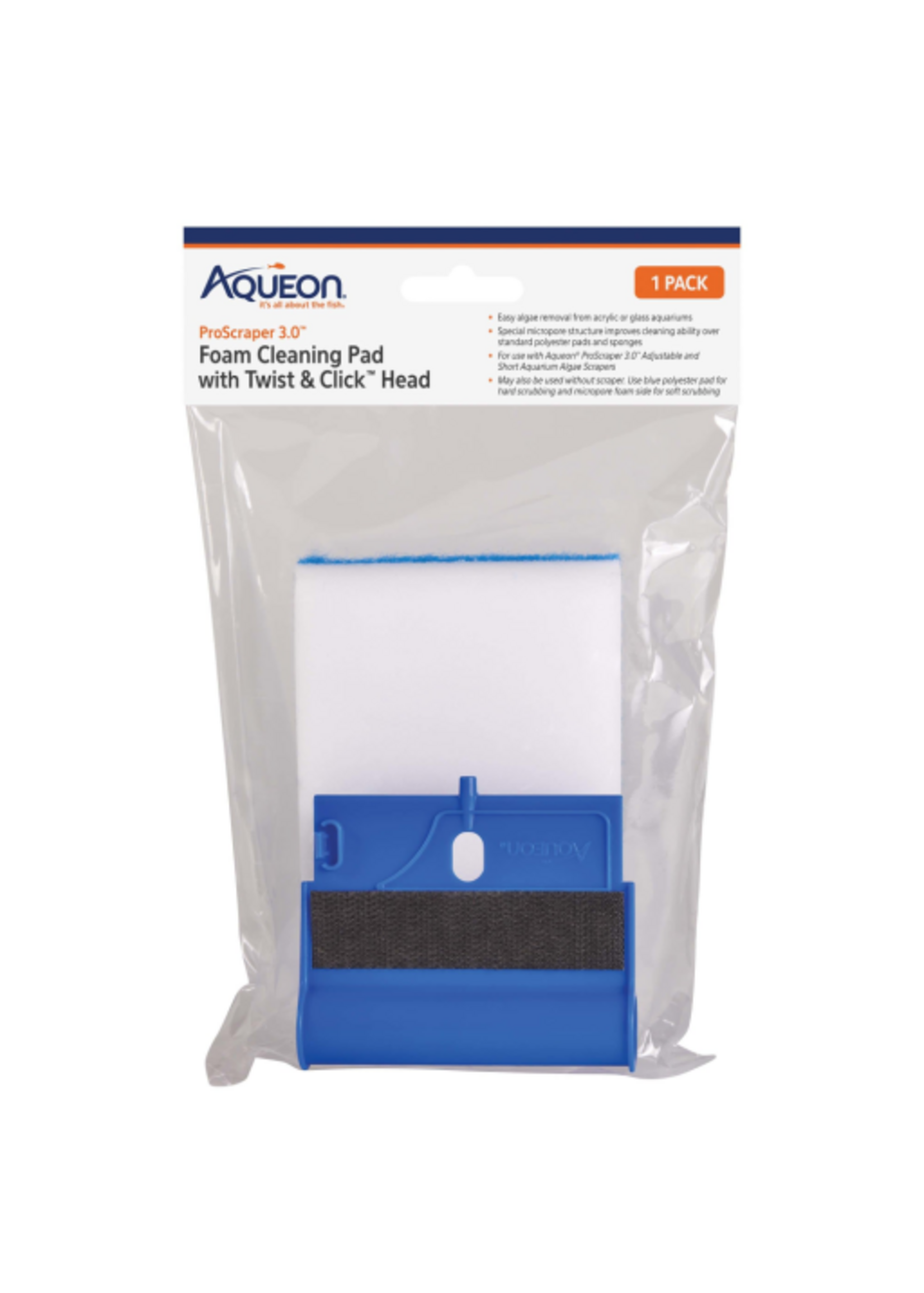 Aqueon Aqueon ProScraper 3.0 Foam Cleaning Pad & Twist & Click Head One Size