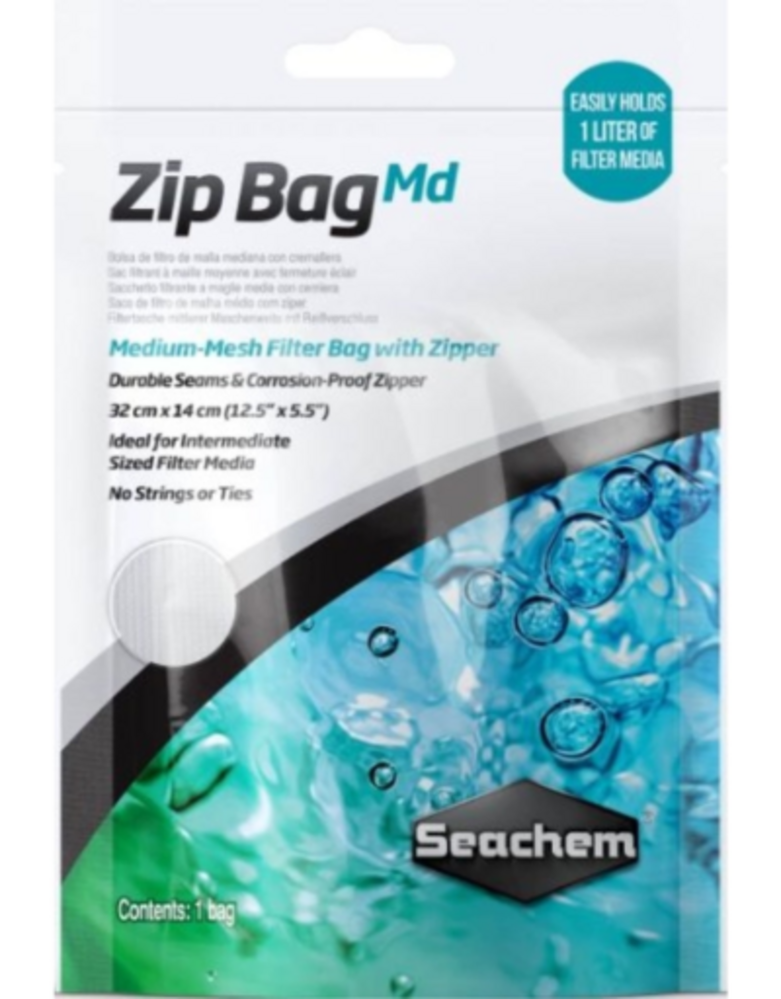 Seachem Seachem Medium Mesh Zip Bag - 12" X 5"