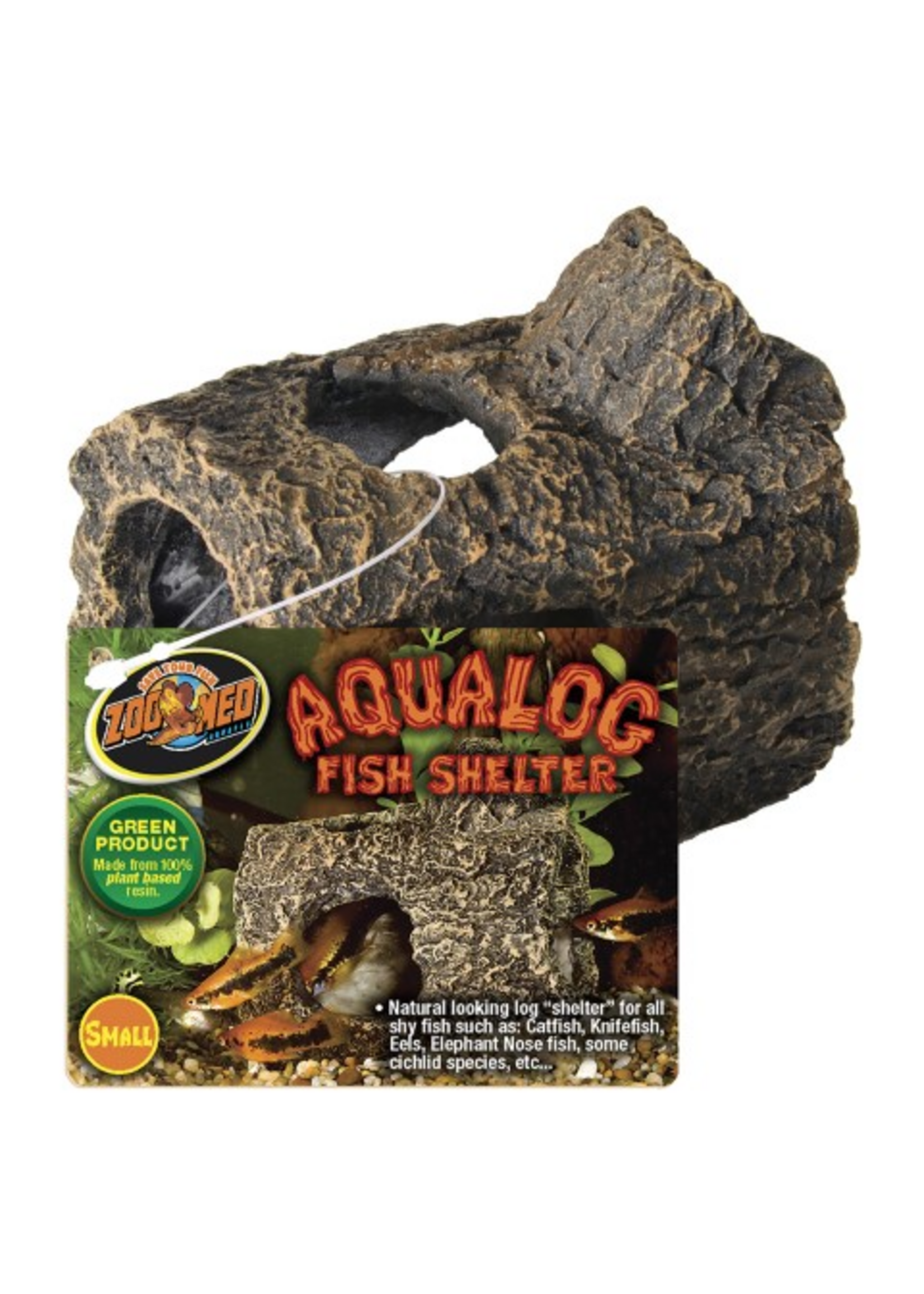 Zoo Med Zoo Med Aqualog Fish Shelter Brown - Small