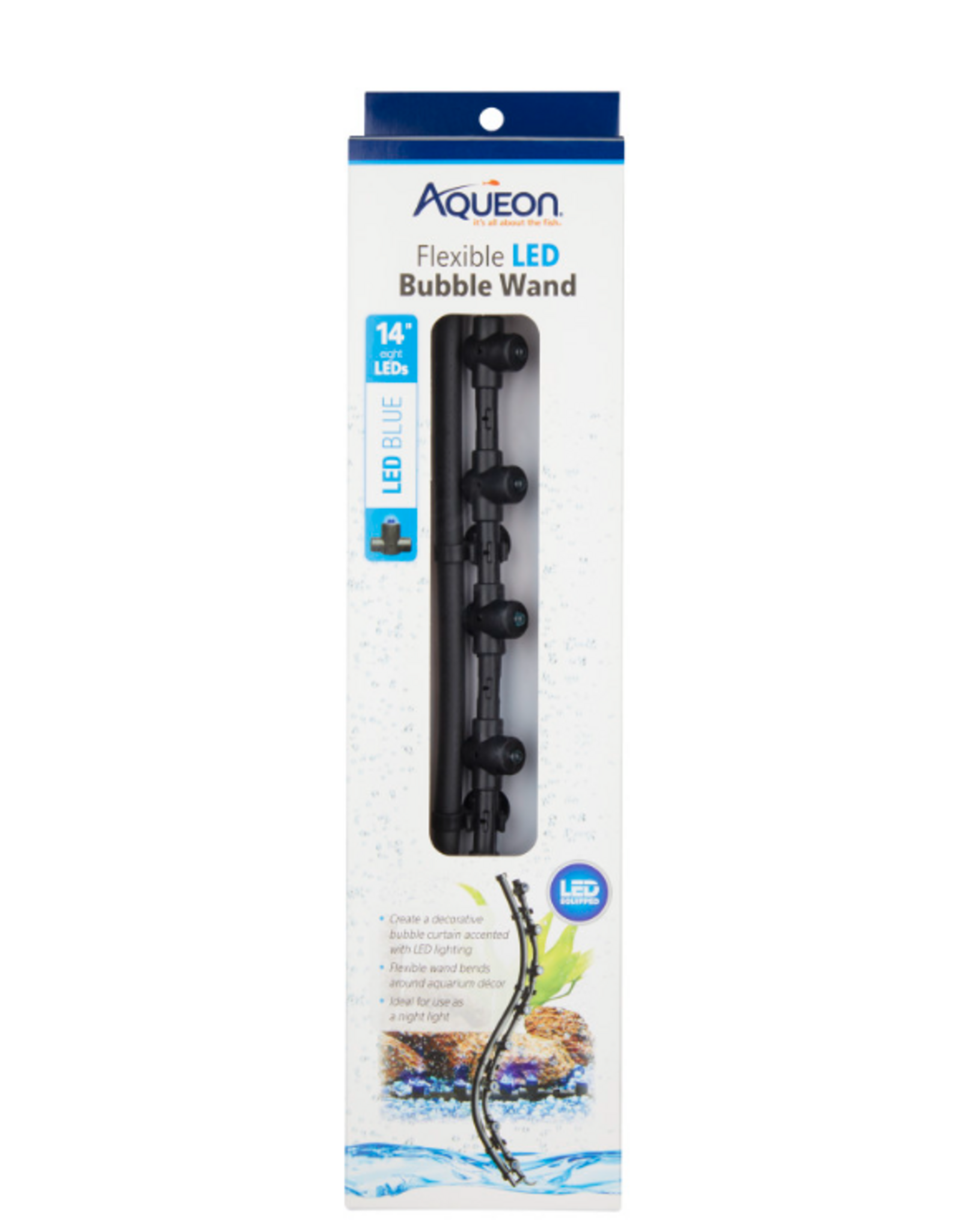 Aqueon Aqueon Flexible LED Bubble Wand Blue 14 Inches