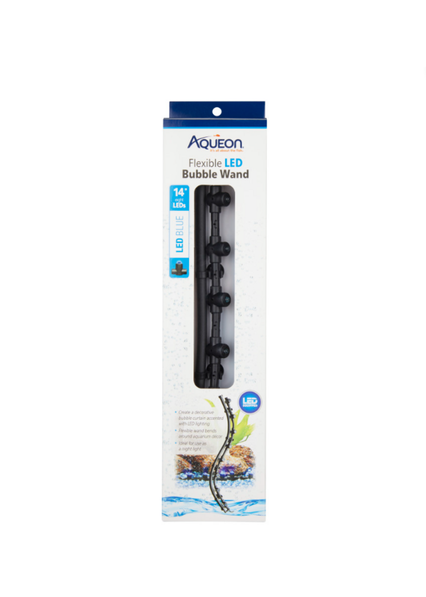 Aqueon Aqueon Flexible LED Bubble Wand Blue - 14 Inches