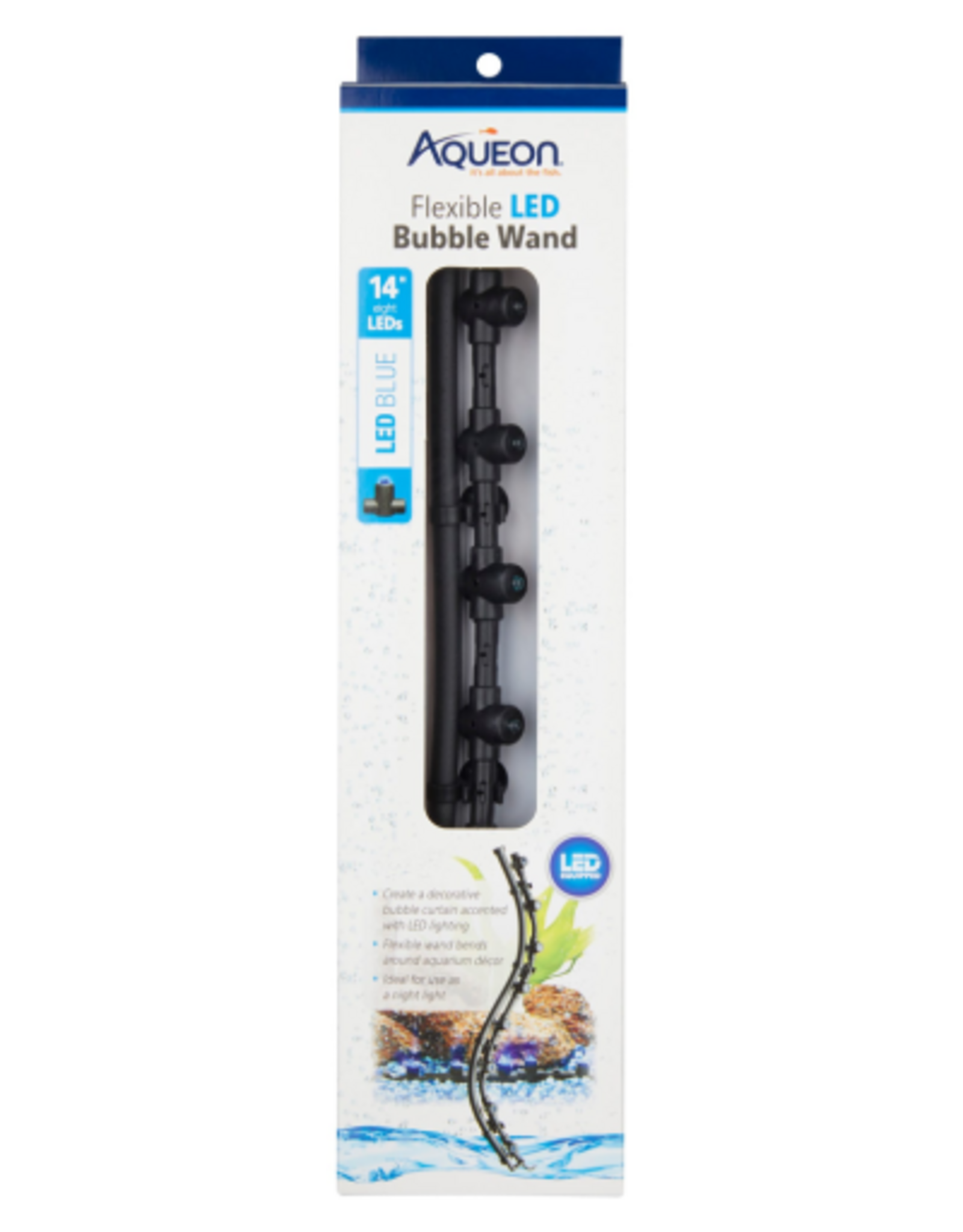 Aqueon Aqueon Flexible LED Bubble Wand Blue 14 Inches