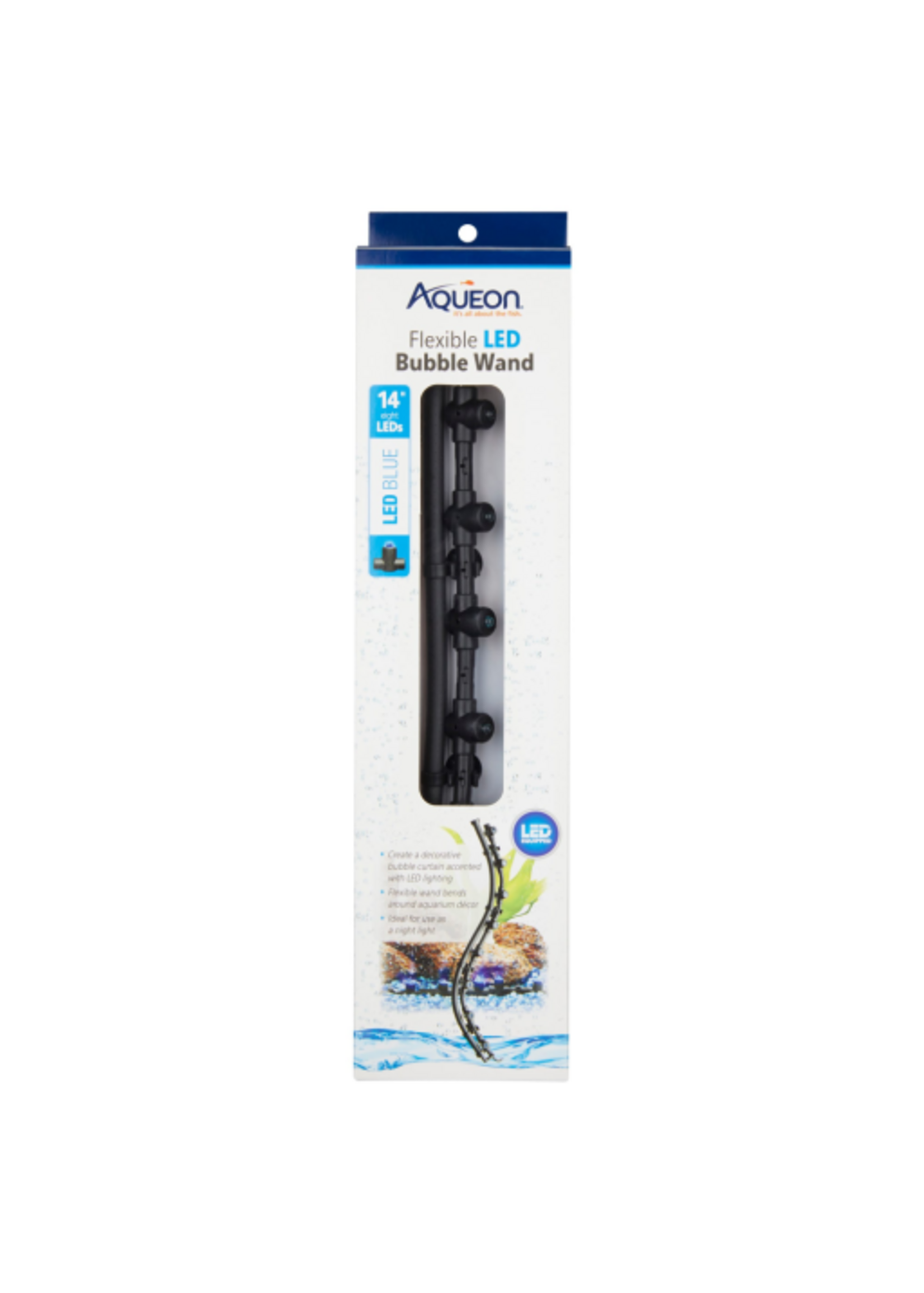 Aqueon Aqueon Flexible LED Bubble Wand Blue - 14 Inches