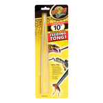 Zoo Med Stainless Steel Feeding Tongs for Reptiles Birds & Aquarium Fish - 10"