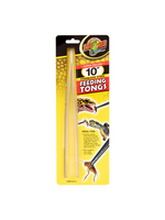 Zoo Med Stainless Steel Feeding Tongs for Reptiles Birds & Aquarium Fish - 10"