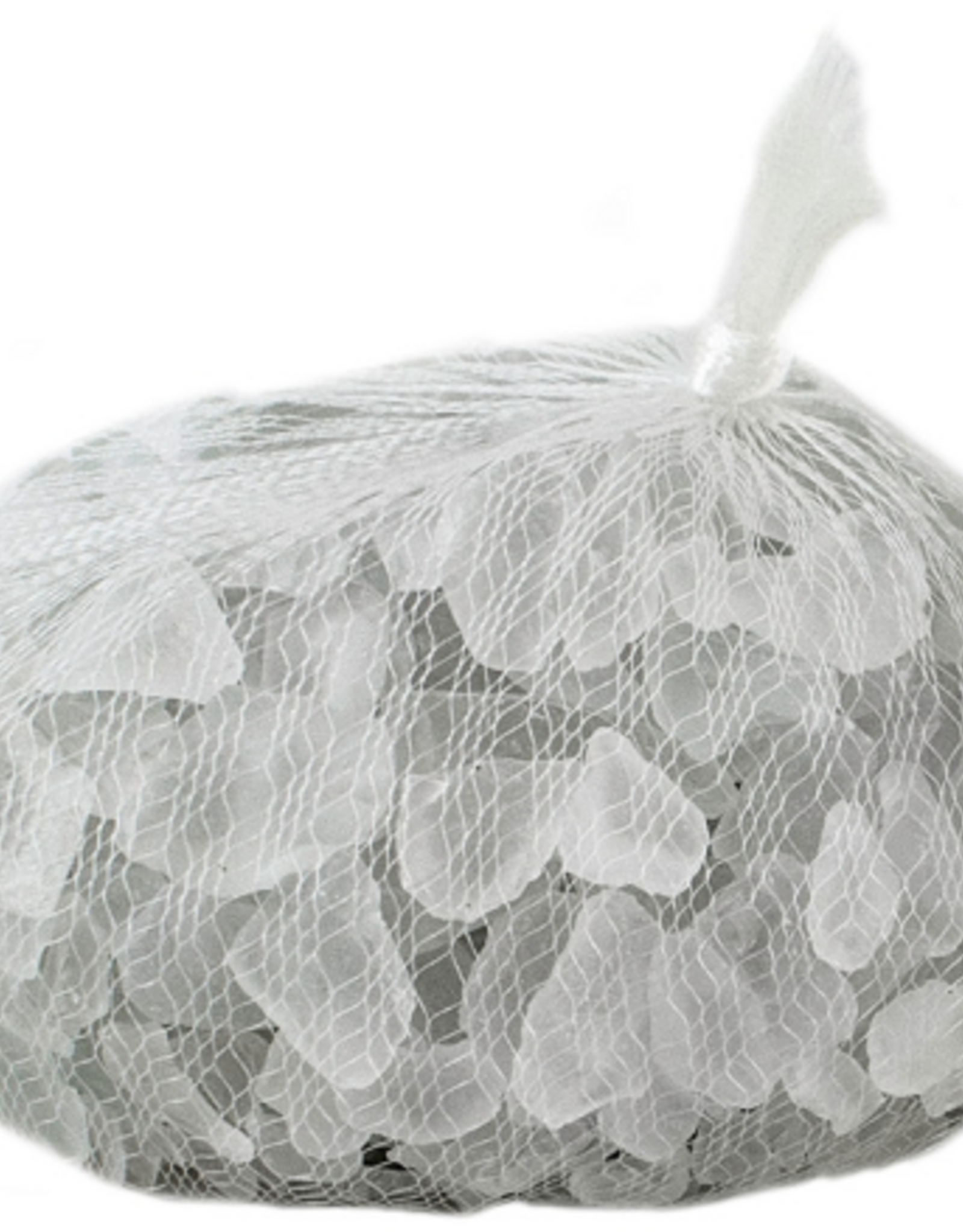 Galapagos Aquarium Sea Glass Decor (Frosted White 4lbs)