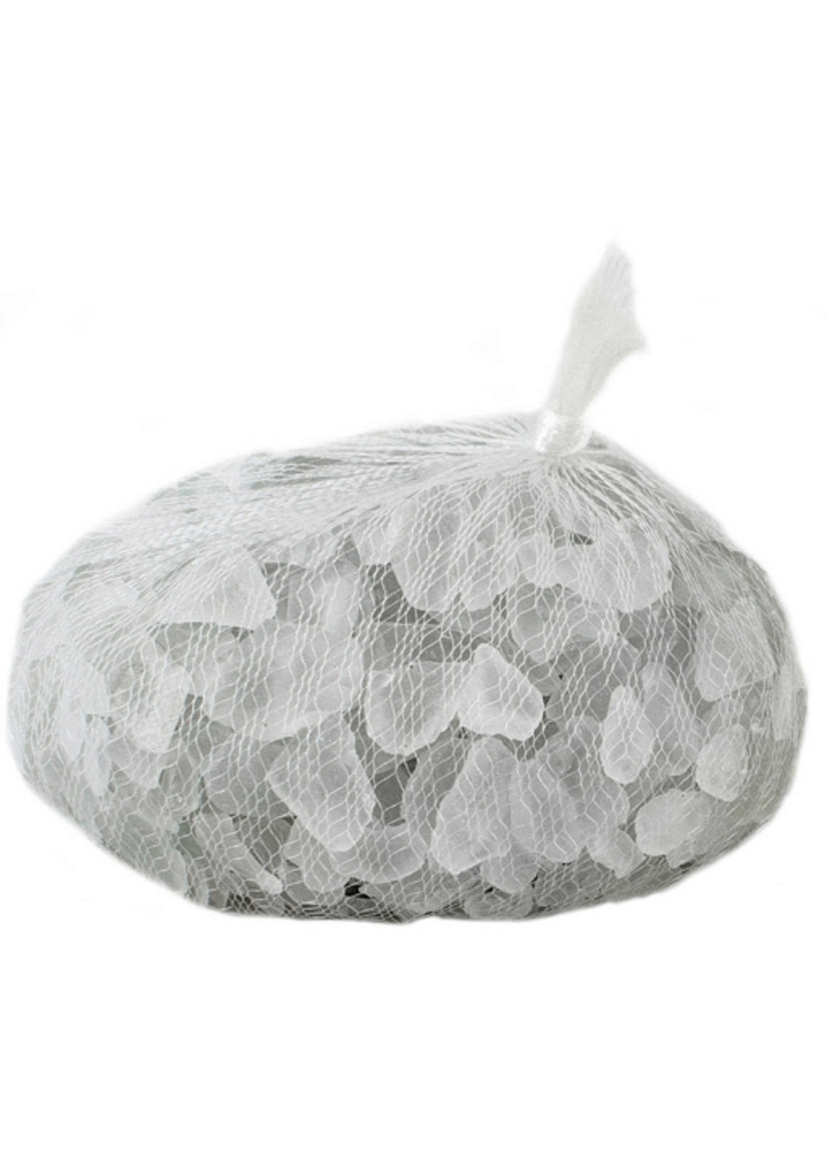Galapagos Aquarium Sea Glass Decor (Frosted White 4lbs)