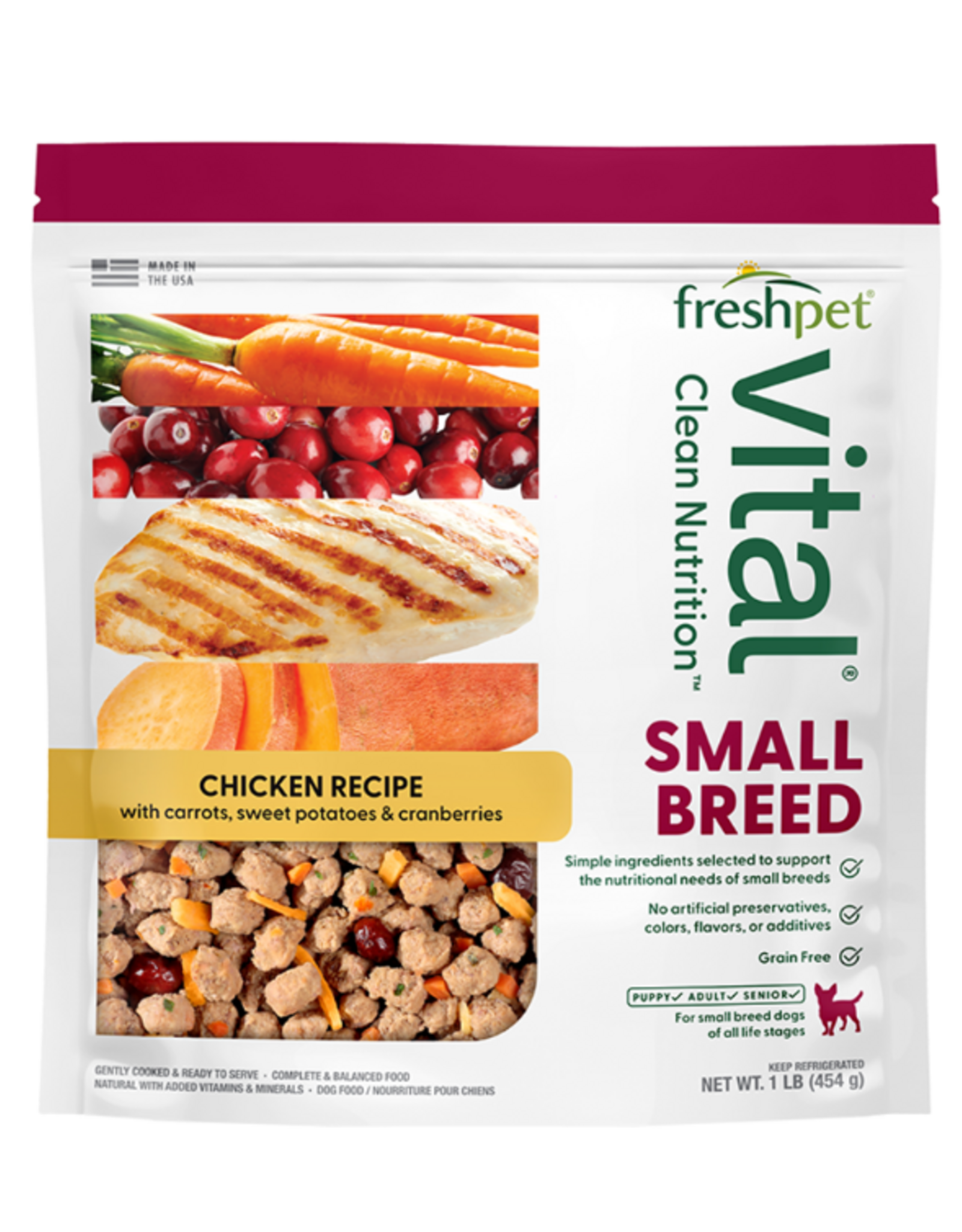 Freshpet Dog Vital Grain Free Small Breed Complete Meals 1 lb 1LB