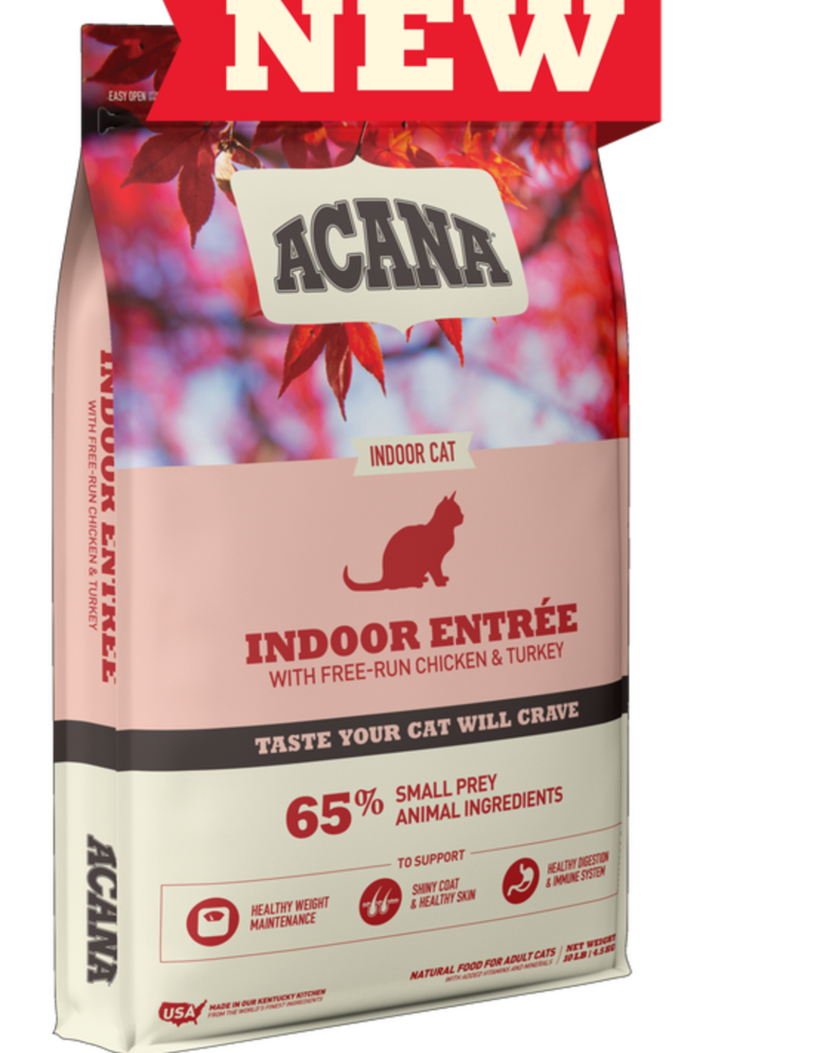 ACANA ACANA Indoor Entree Chicken Turkey Whole Herring and Rabbit Dry Cat Food - 4 Lbs.