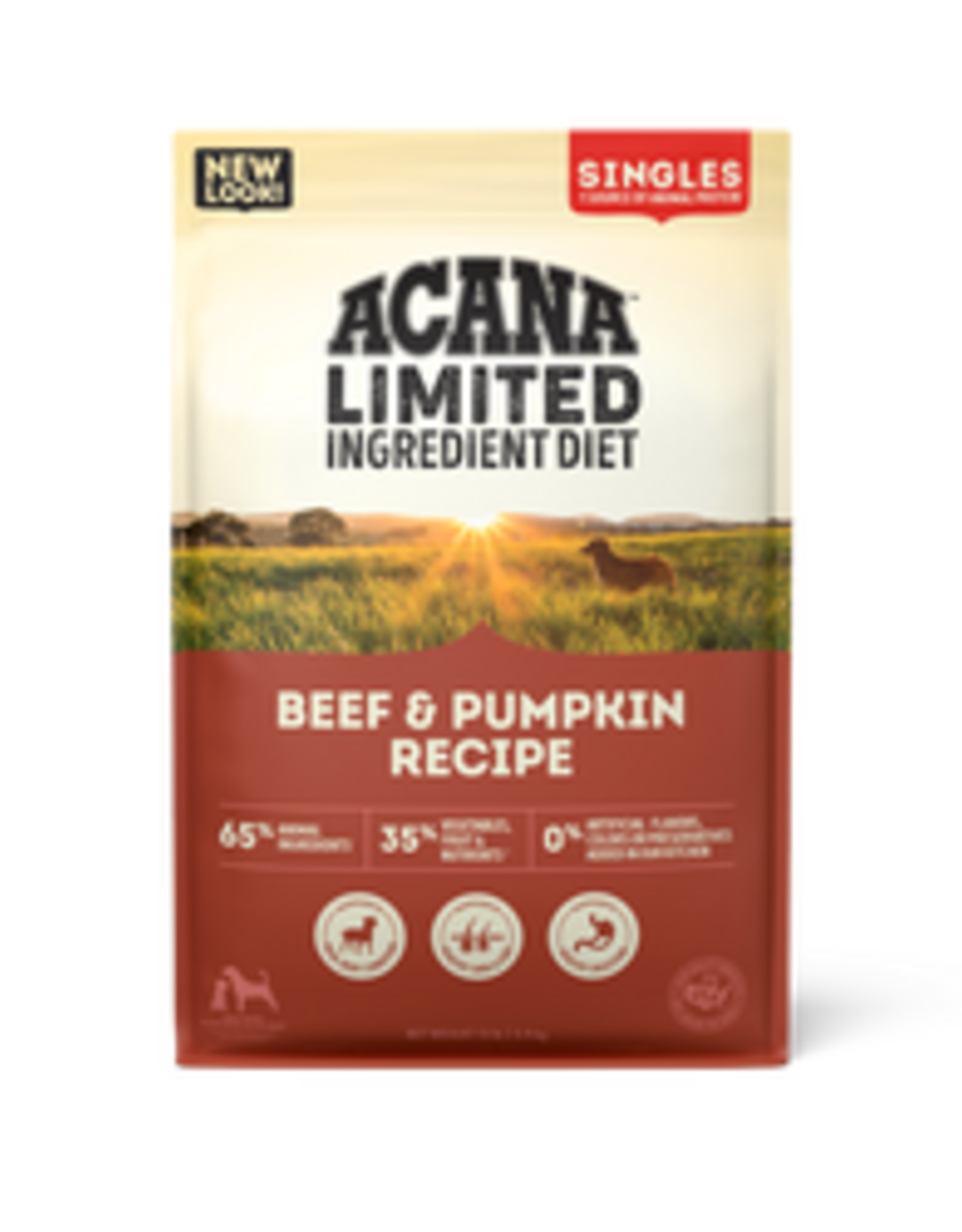 ACANA ACANA Singles, Beef & Pumpkin Recipe, Limited Ingredient Diet Dry Dog Food - 22.5 Lb Bag