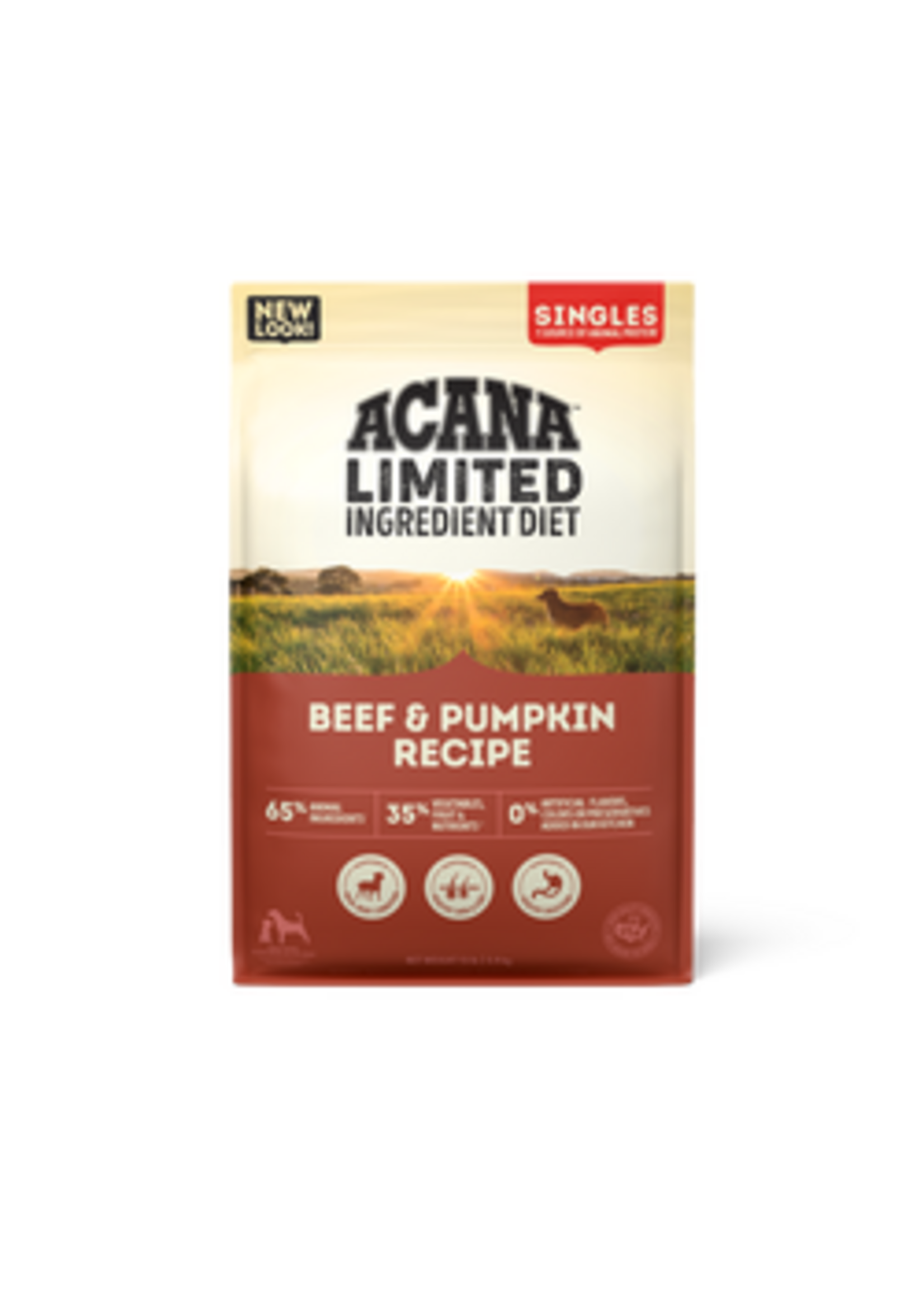 ACANA ACANA Singles, Beef & Pumpkin Recipe, Limited Ingredient Diet Dry Dog Food - 22.5 Lb Bag