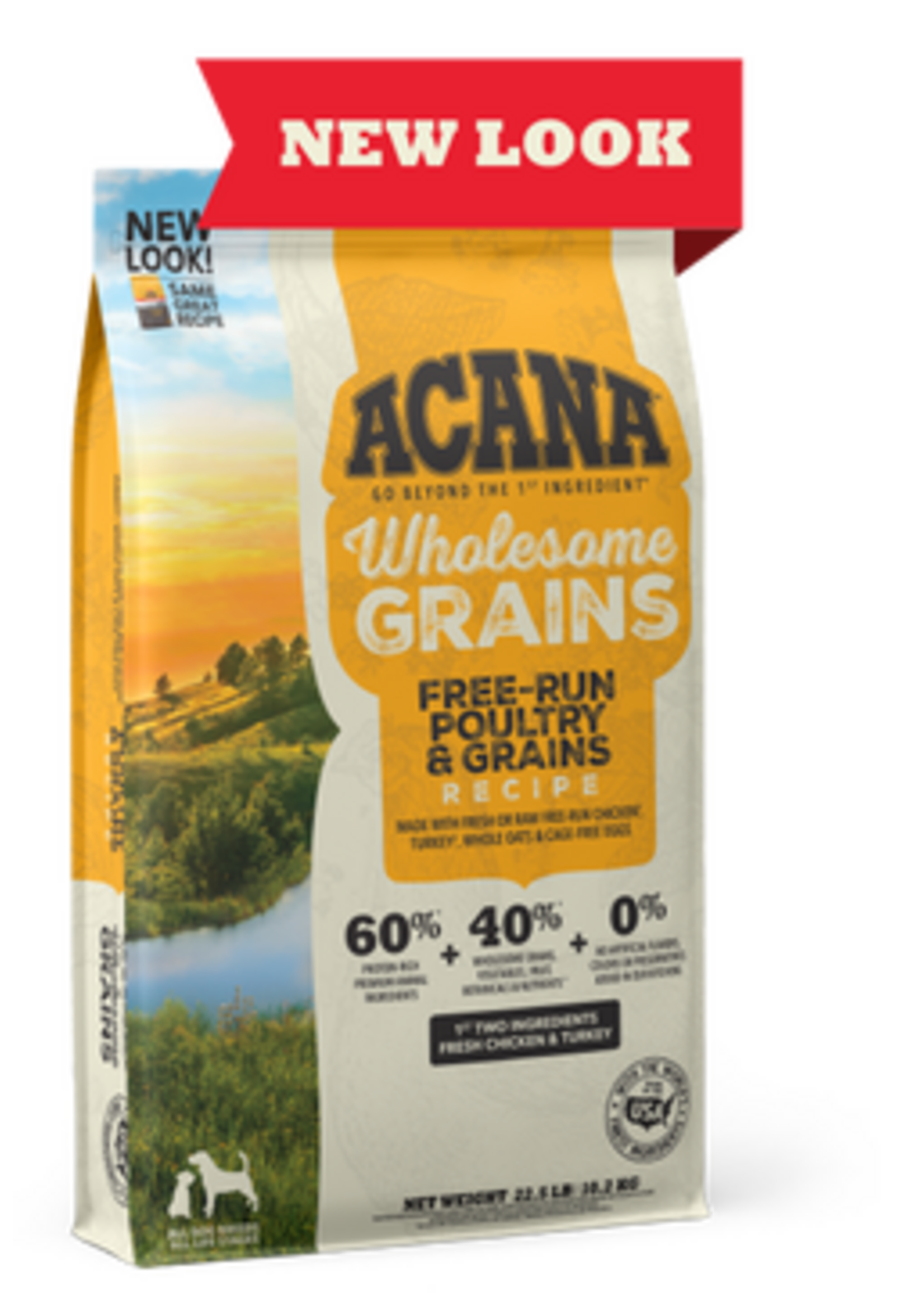 ACANA ACANA Wholesome Grains Free-Run Poultry & Grains Recipe Dry Dog Food - 22.5 Lbs.