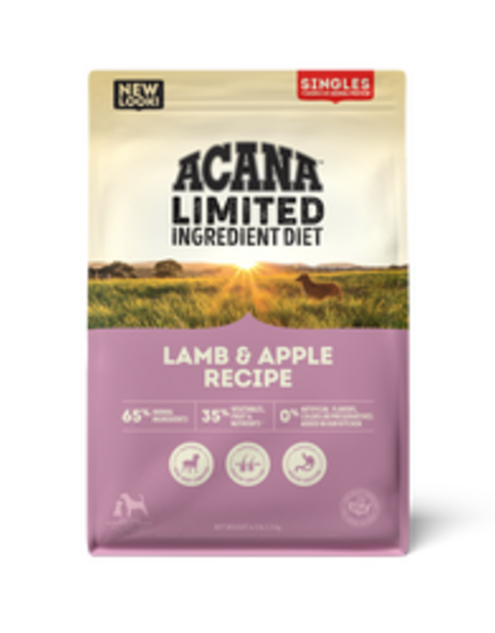 ACANA ACANA Singles, Lamb & Apple Recipe, Limited Ingredient Diet Dry Dog Food - 4.5 Lb Bag