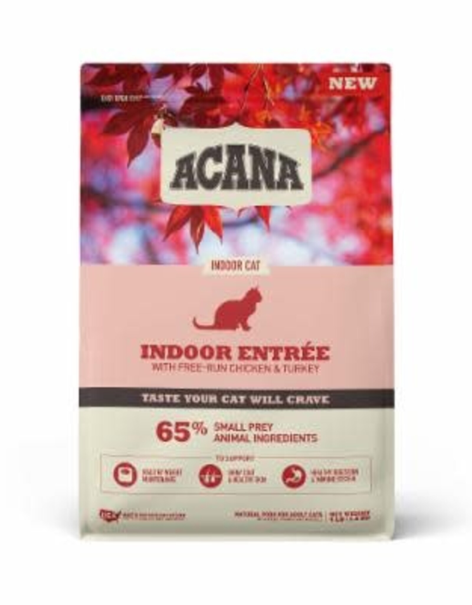 ACANA ACANA Indoor Entree Chicken Turkey Whole Herring and Rabbit Dry Cat Food - 4 Lbs.