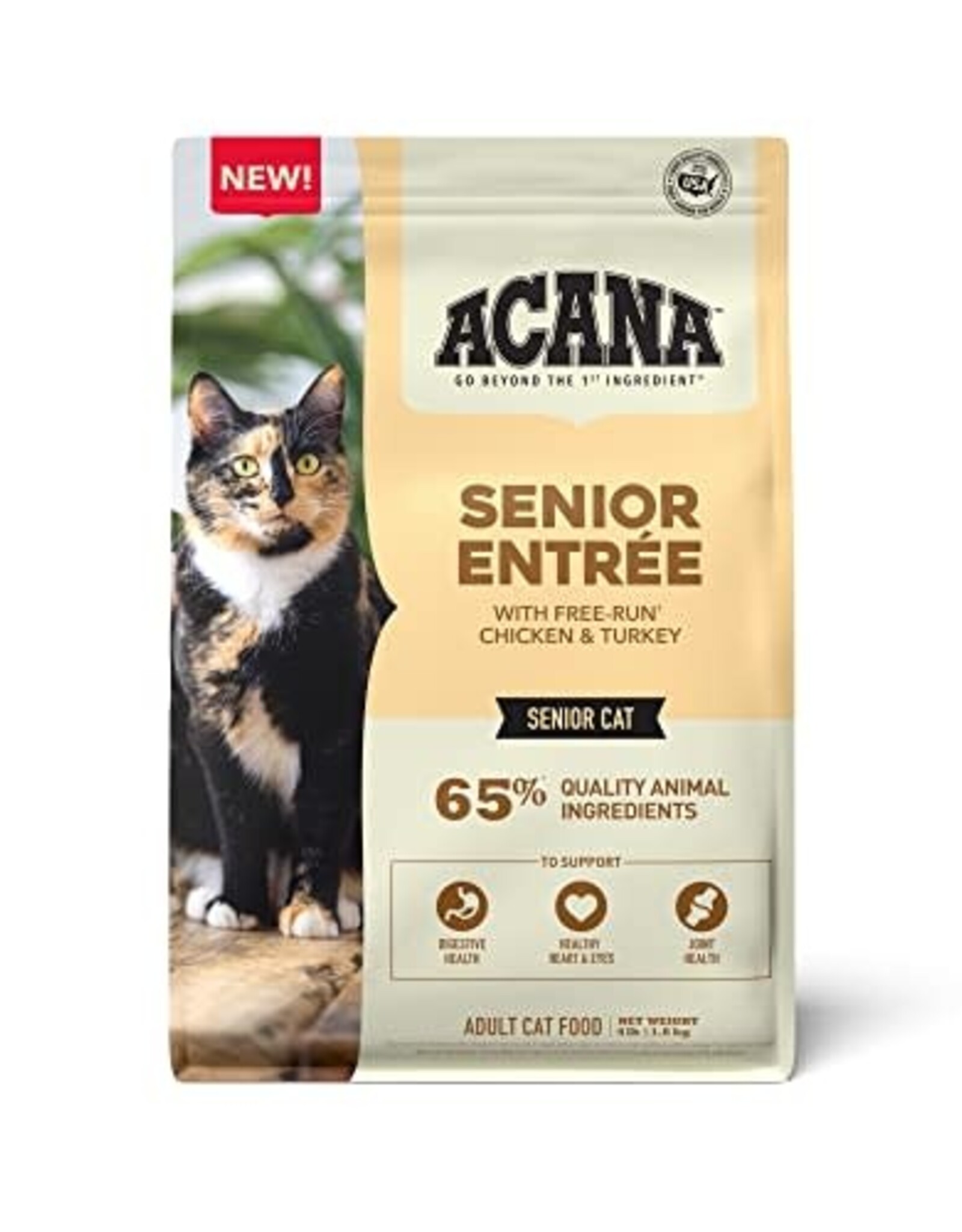 ACANA ACANA Senior Entree, Chicken, Turkey, & Duck, Dry Cat Food - 4 lb