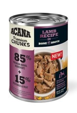 ACANA ACANA Premium Chunks Grain Free Lamb Recipe in Bone Broth Wet Dog Food - 12.8 Oz, Case of 12
