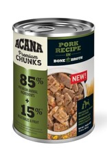 ACANA ACANA Premium Chunks Grain Free Pork Recipe in Bone Broth Wet Dog Food - 12.8 Oz, Case of 12
